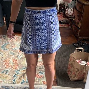 Printed mini skirt